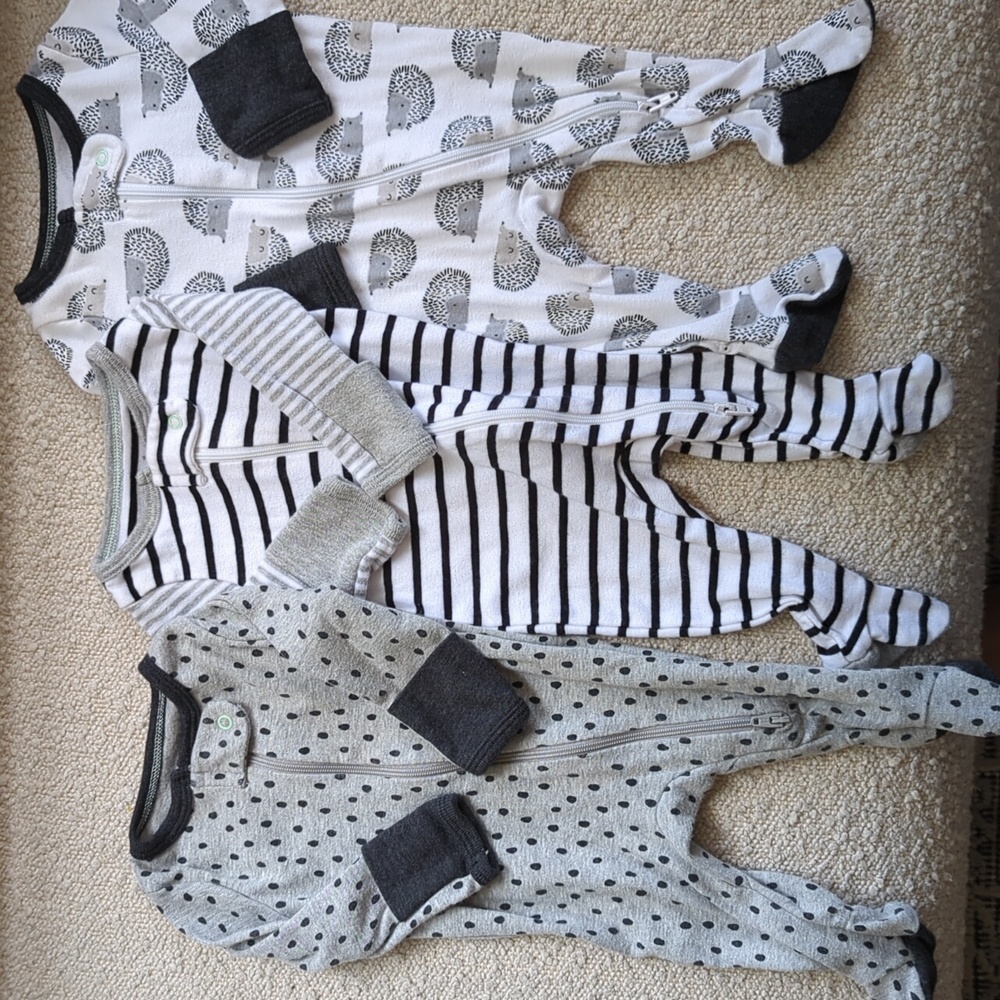 Set of 3 Cloud Island (Target) Newborn onesies